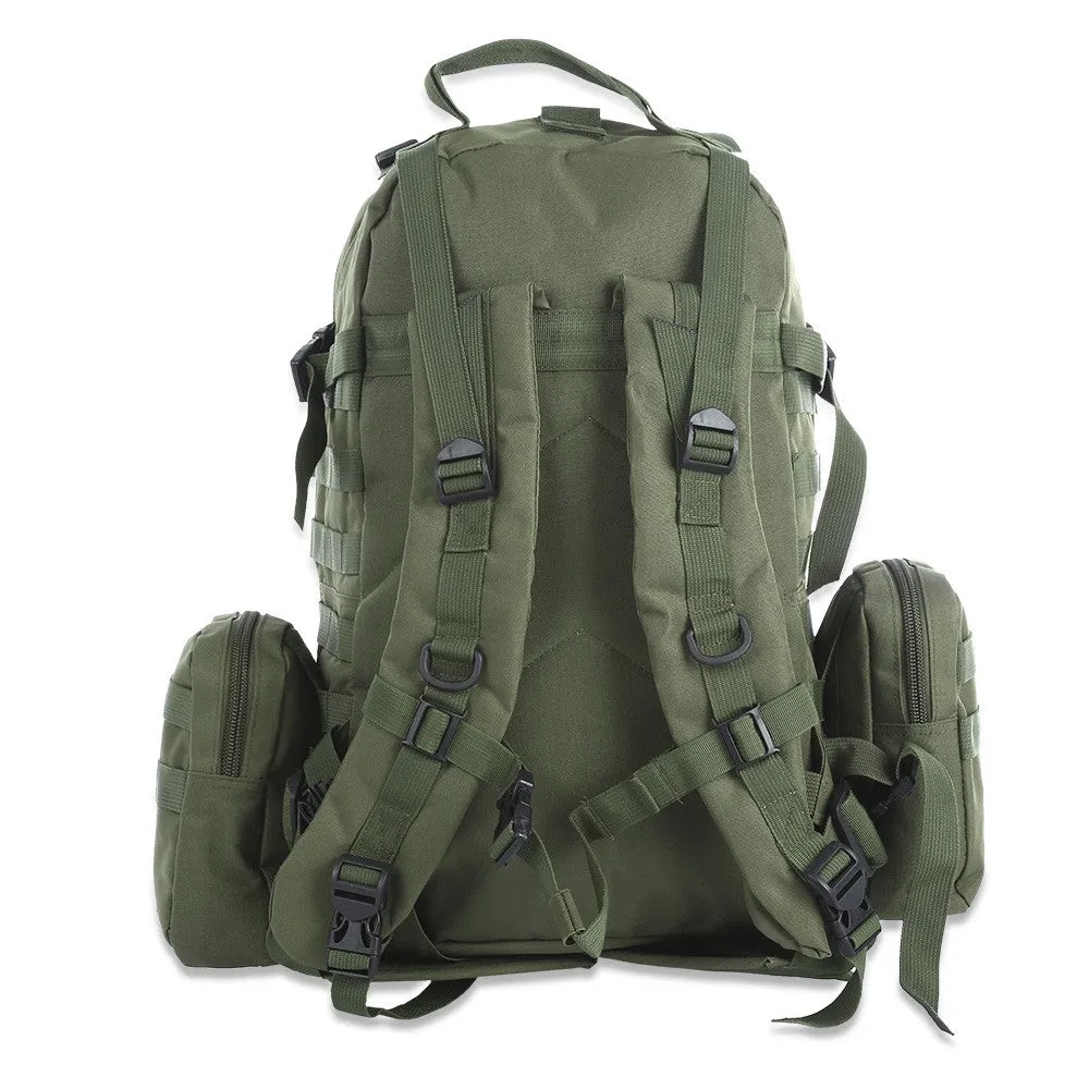 50L Multifunction Sport Bag Molle Tactical Bag Water Resistant Camouflage Backpack for Outdoor Climbing Hiking Camping 8 Colors
