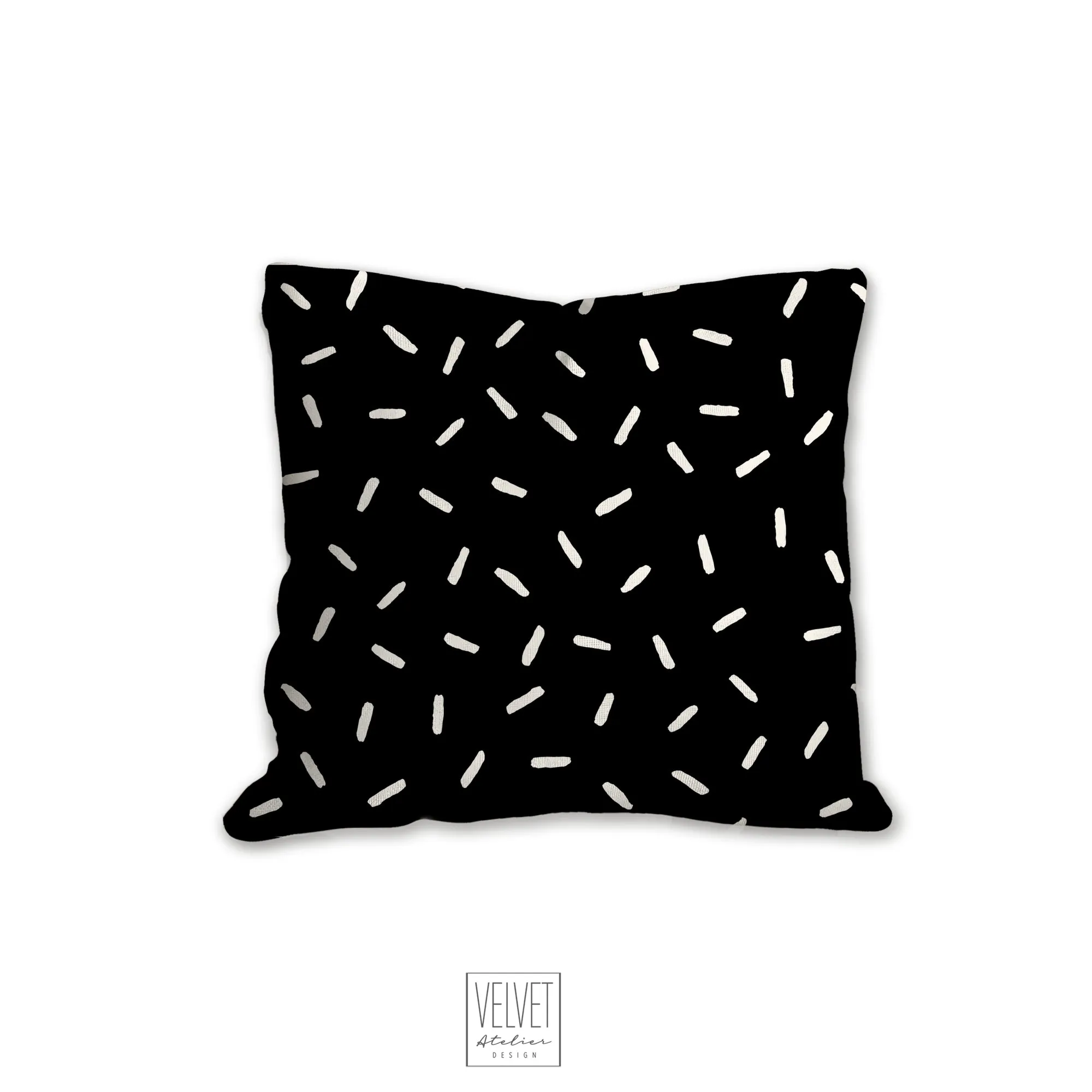 Black and white Sprinkles pillow