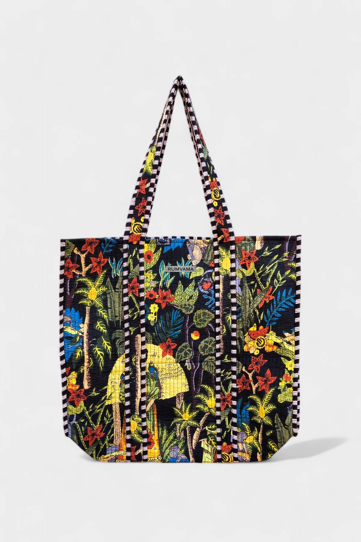 Black Jungle Tote Bag