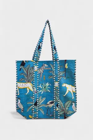 Blue Safari Tote Bag