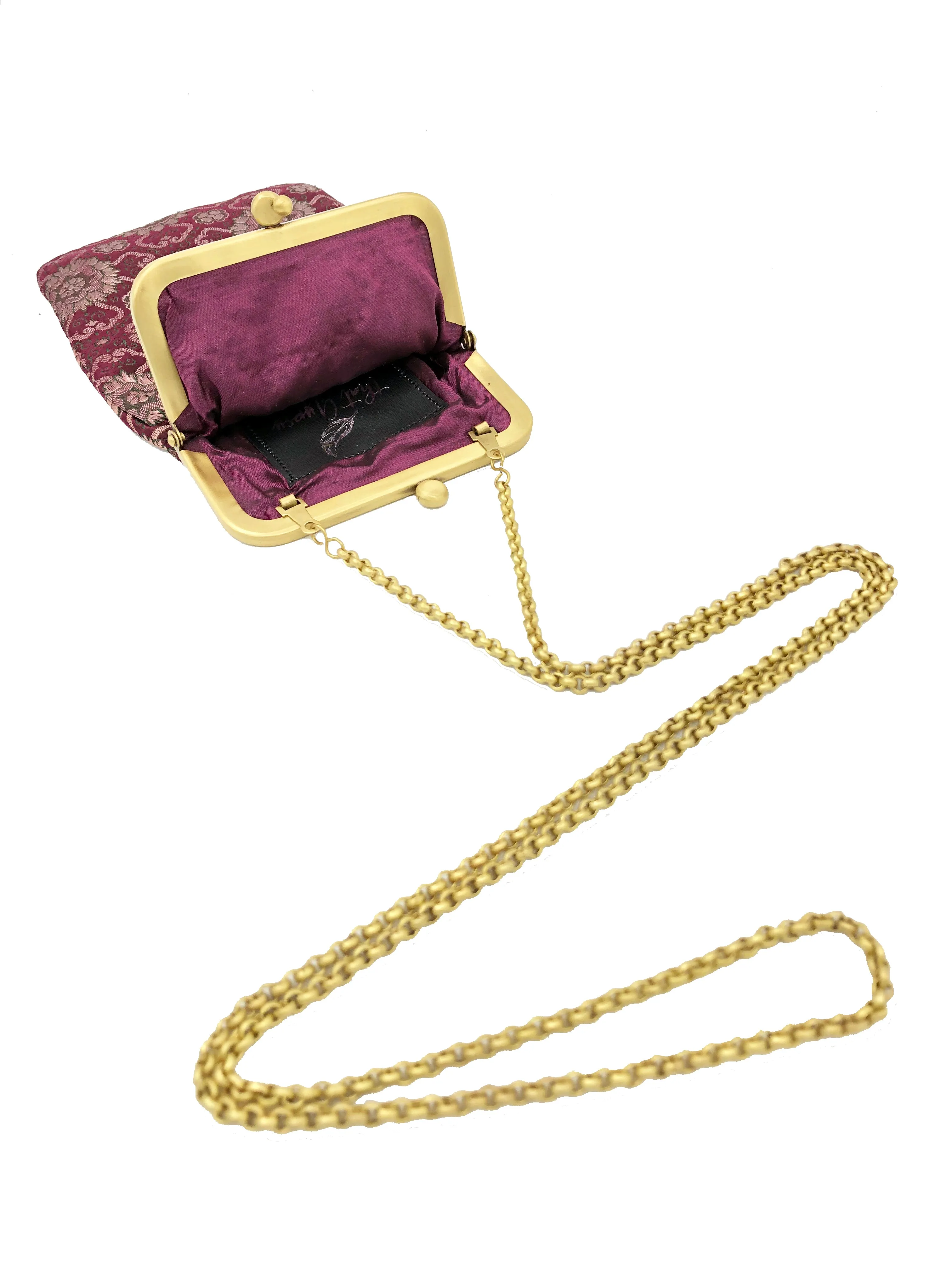 Deep Gold Wine | Mini Clutch Bag