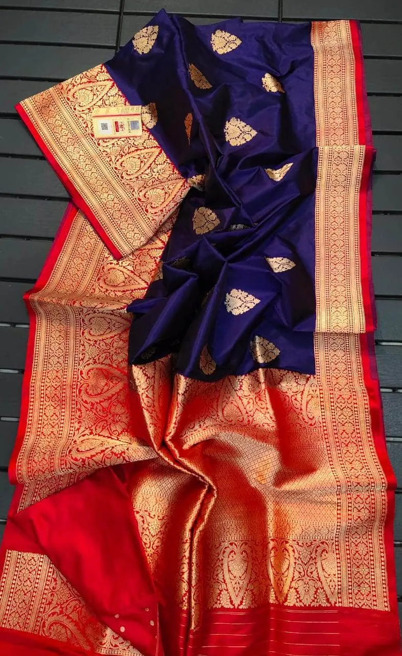 Gold Zari Banarasi Silk Saree