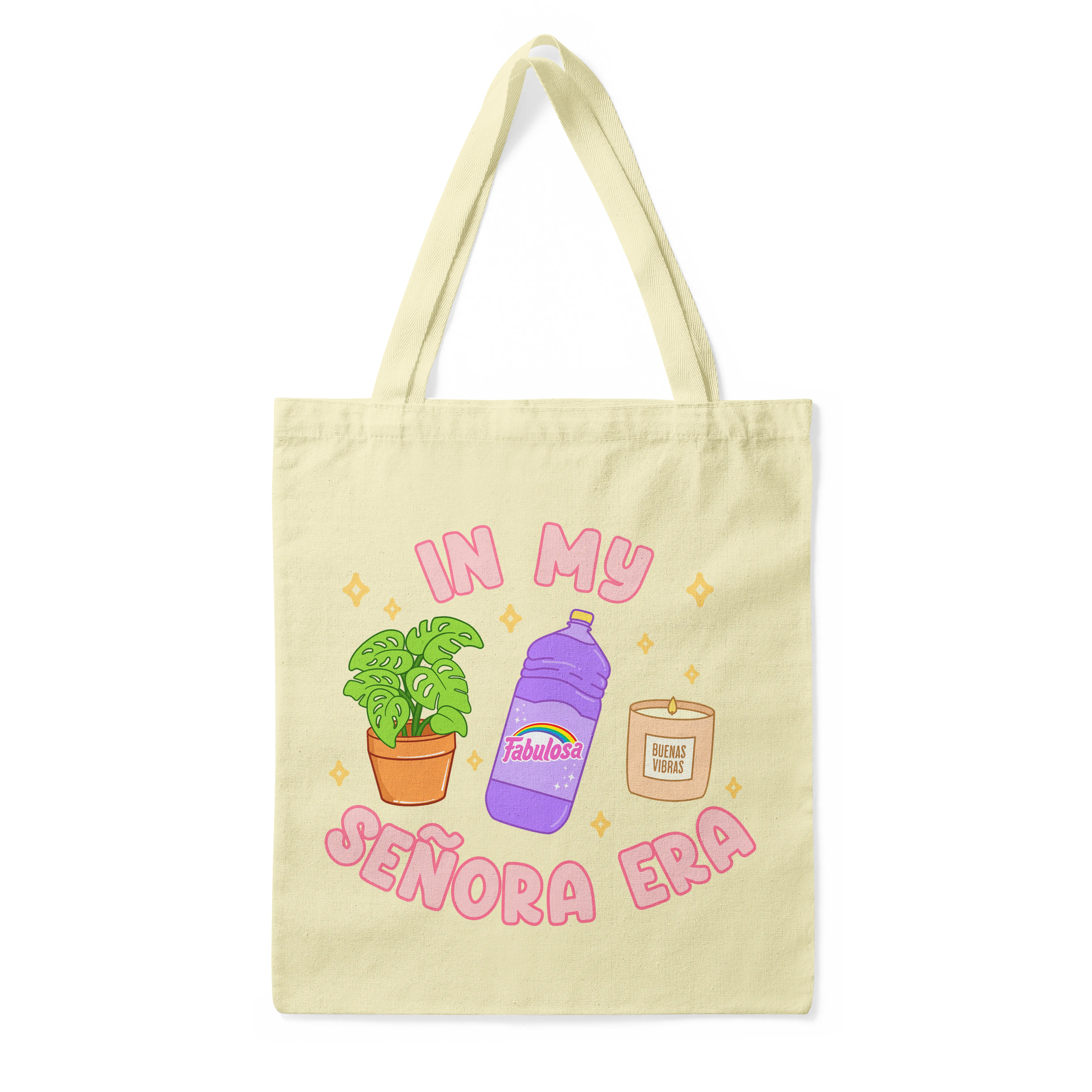 'In My Senora Era   Cansada, Pero I Got Shit To Do' Double-Sided NATURAL Premium Tote Bag
