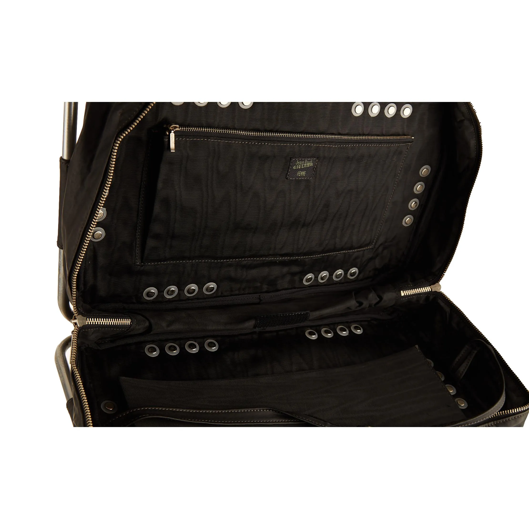 Jean Paul Gaultier Black Metal Top Handle Bag