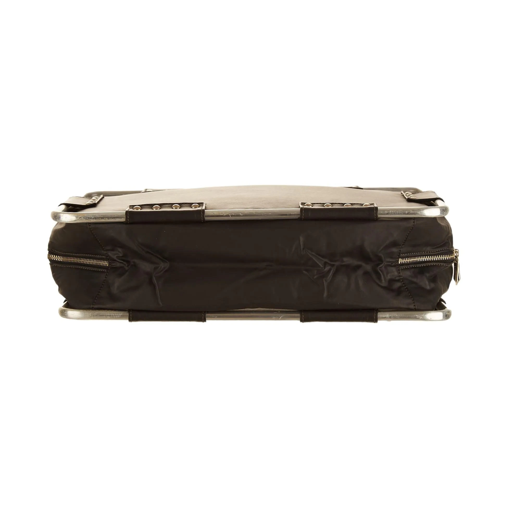 Jean Paul Gaultier Black Metal Top Handle Bag
