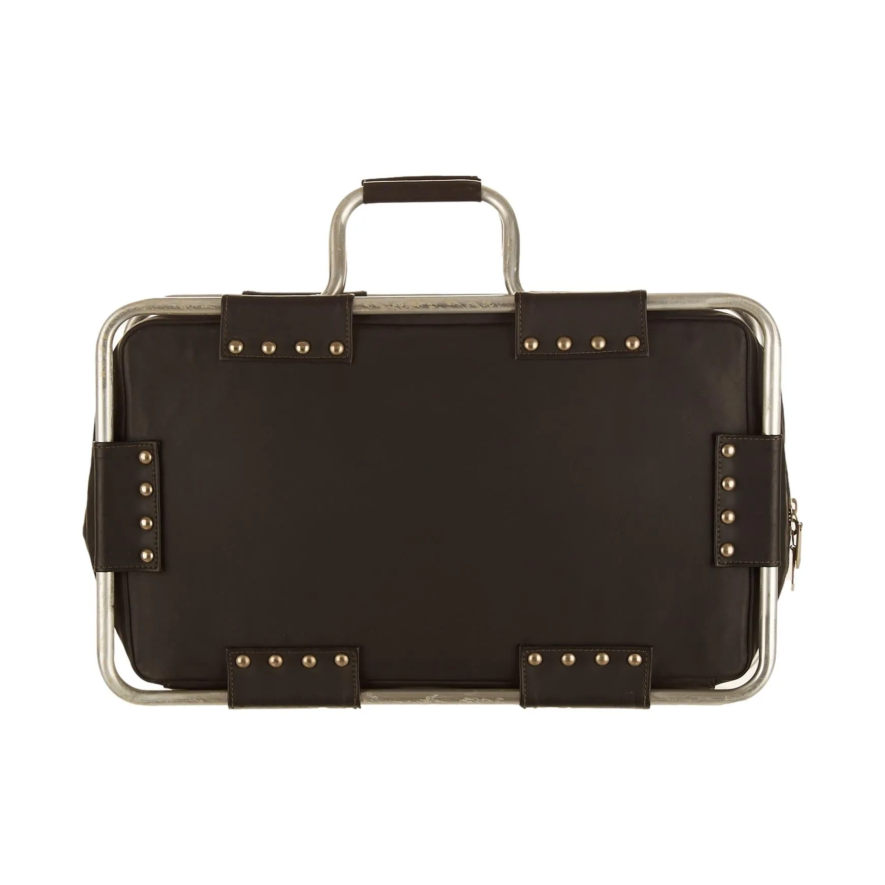 Jean Paul Gaultier Black Metal Top Handle Bag