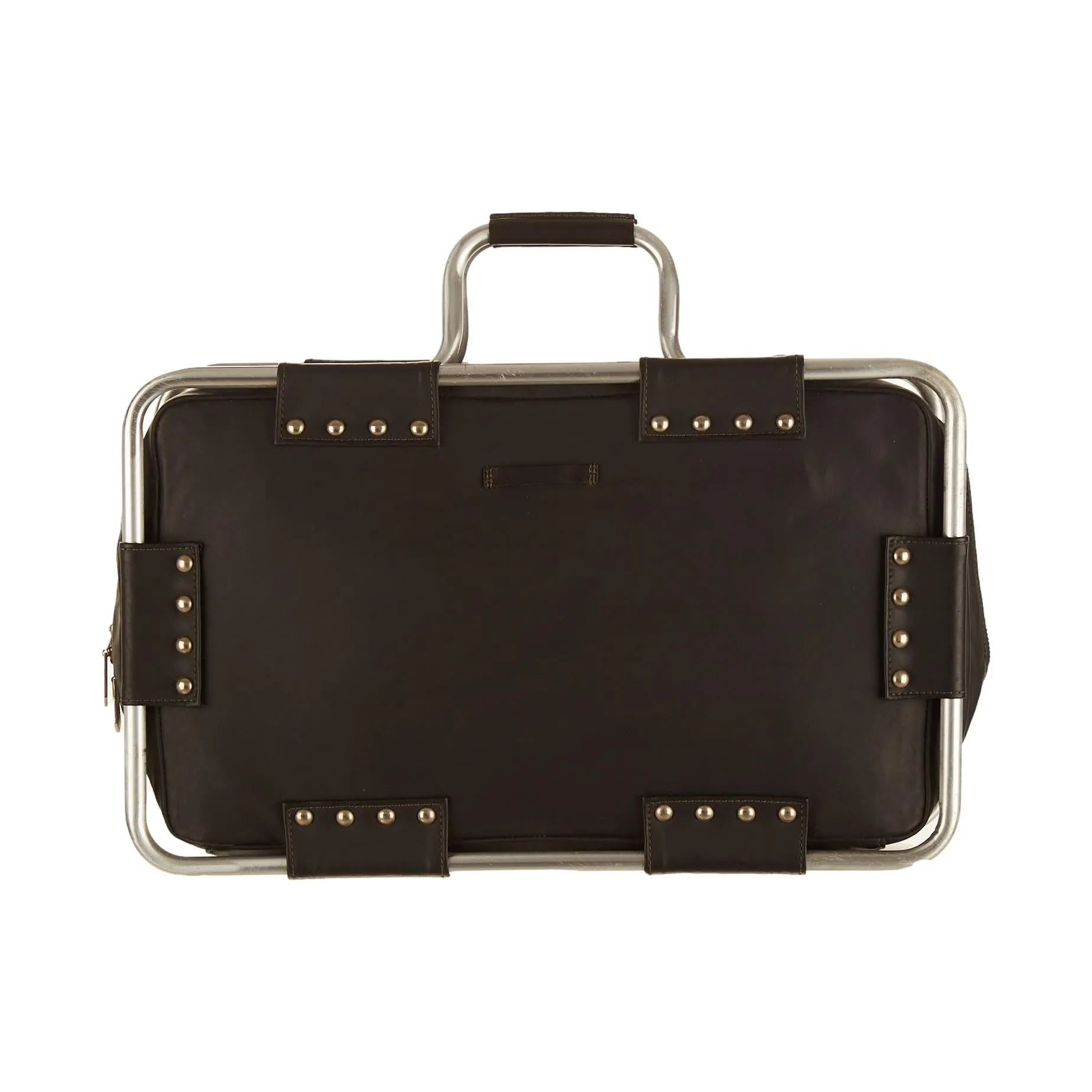 Jean Paul Gaultier Black Metal Top Handle Bag