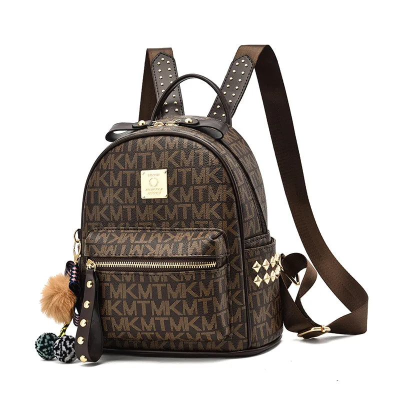 Letter Fashion Large Capacity Simple Popular Backpacks