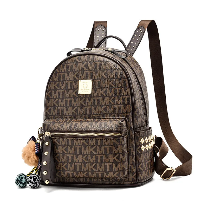 Letter Fashion Large Capacity Simple Popular Backpacks