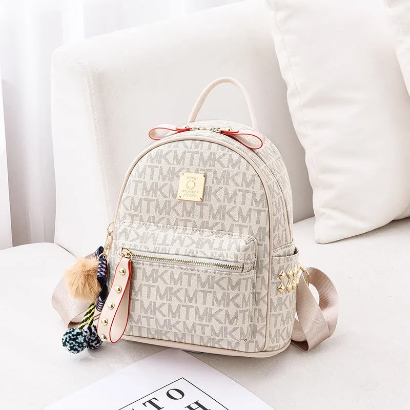 Letter Fashion Large Capacity Simple Popular Backpacks