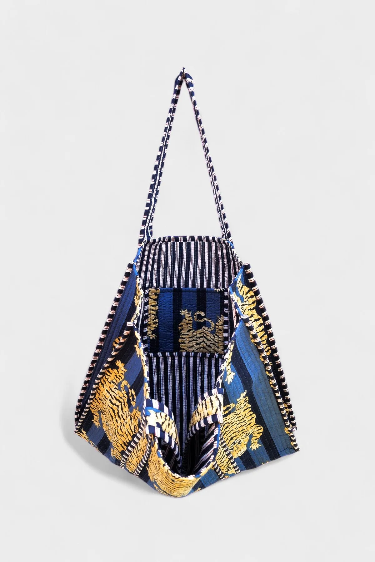 Navy Tiger Tote Bag