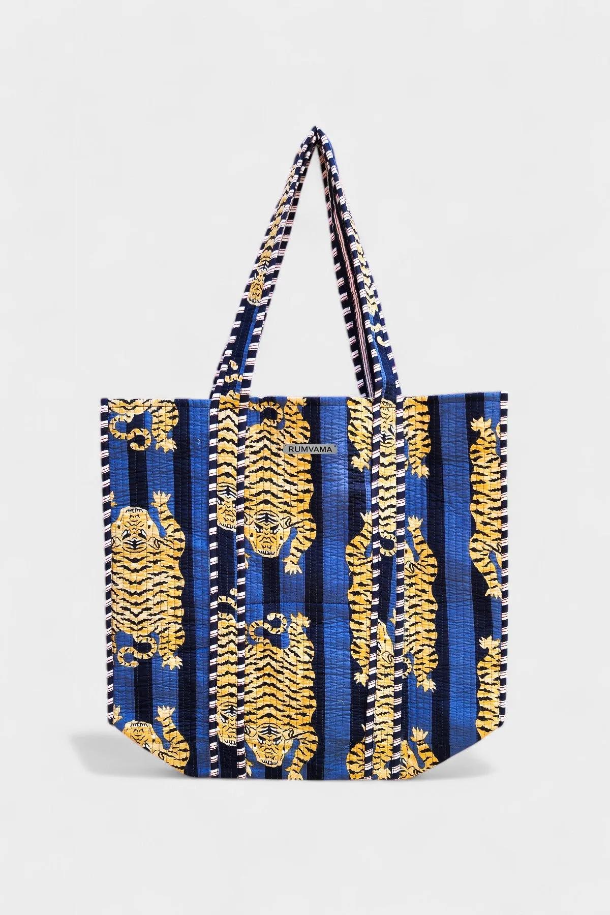 Navy Tiger Tote Bag