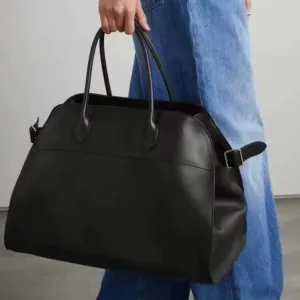 New Genuine Leather Bags Large Travel Margaux Luxury Handbag Women Shoulder Tote Bags
