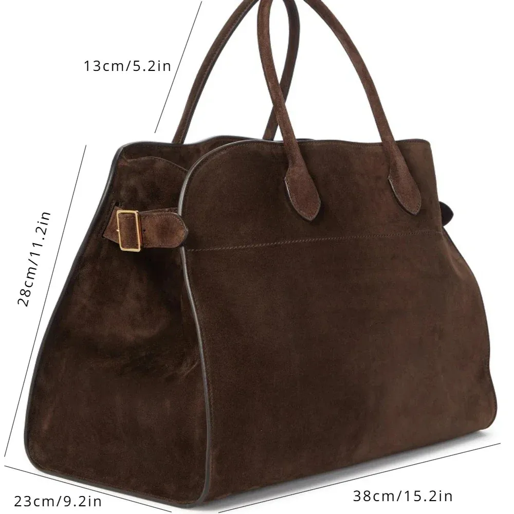 New Genuine Leather Bags Large Travel Margaux Luxury Handbag Women Shoulder Tote Bags