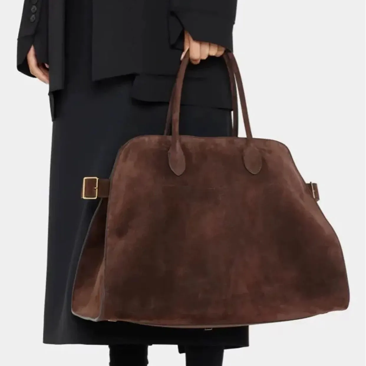 New Genuine Leather Bags Large Travel Margaux Luxury Handbag Women Shoulder Tote Bags