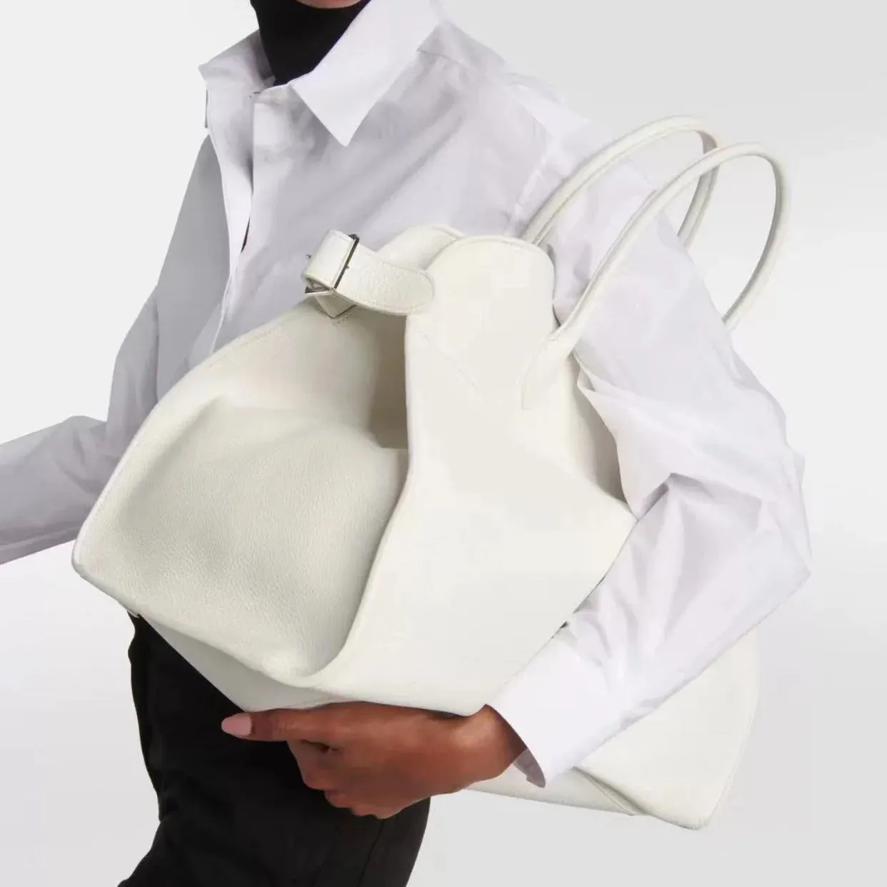 New Genuine Leather Bags Large Travel Margaux Luxury Handbag Women Shoulder Tote Bags