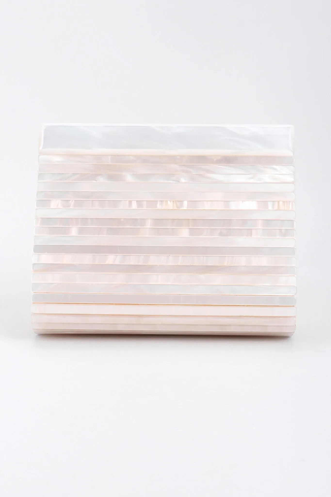 Pearlized Lucite Clutch