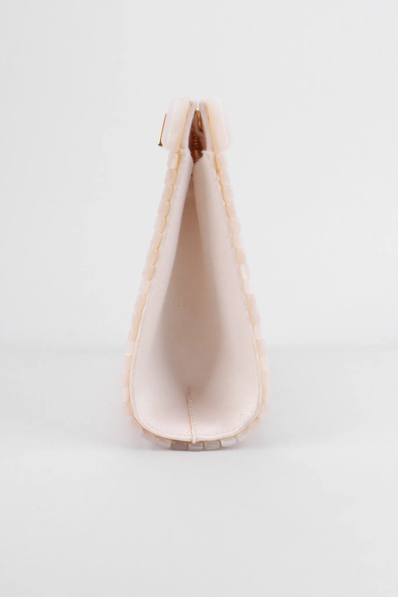 Pearlized Lucite Clutch