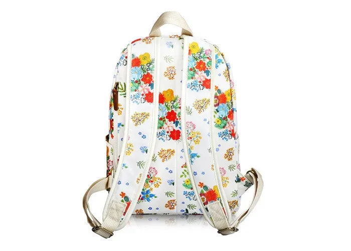 Petit Backpack Big Bouquet Ivory - Nathalie Lete