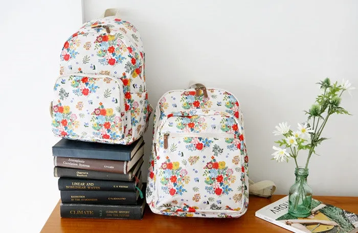 Petit Backpack Big Bouquet Ivory - Nathalie Lete