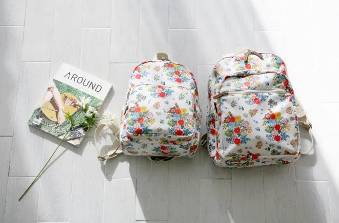 Petit Backpack Big Bouquet Ivory - Nathalie Lete