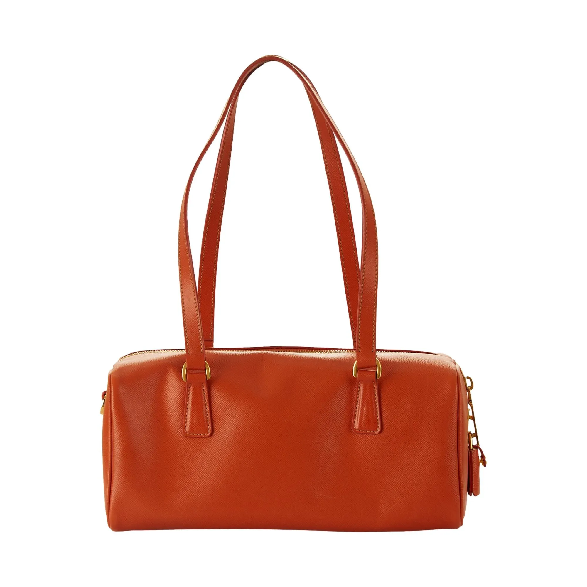Prada Orange Logo Shoulder Bag