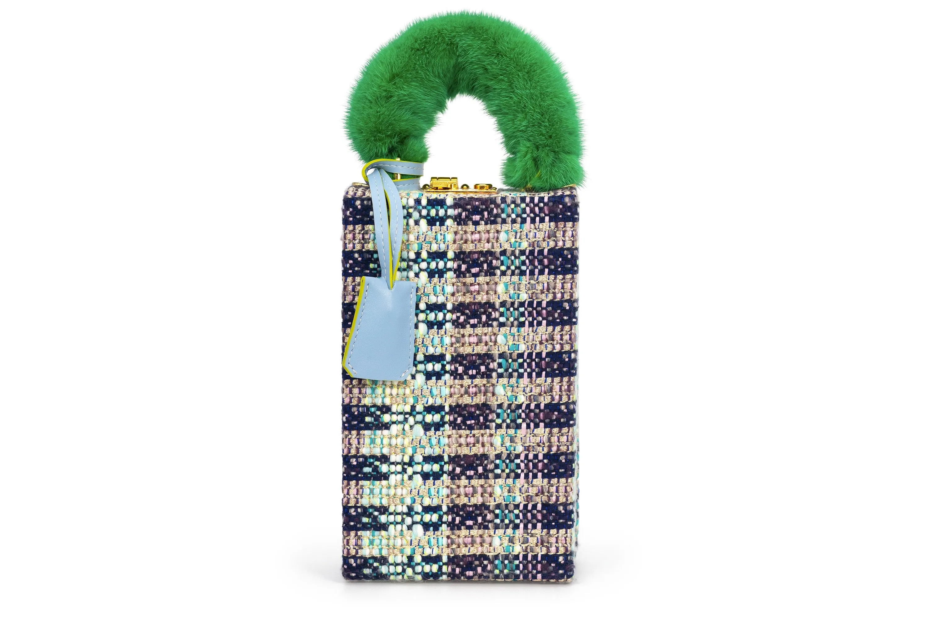 Rossorame X Lesetta Her Tweed & Mink Handbag
