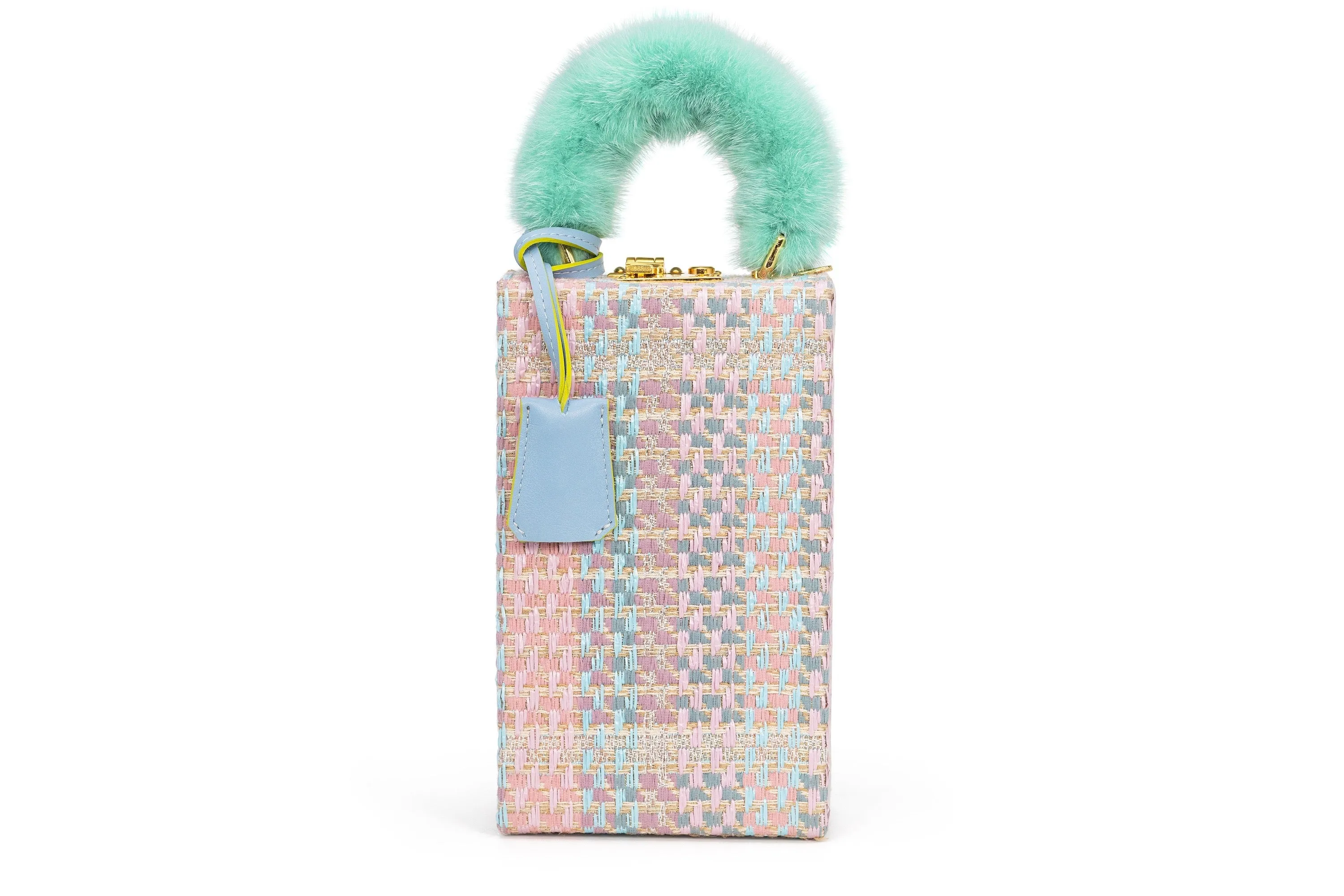 Rossorame X Lesetta Her Tweed & Mink Handbag