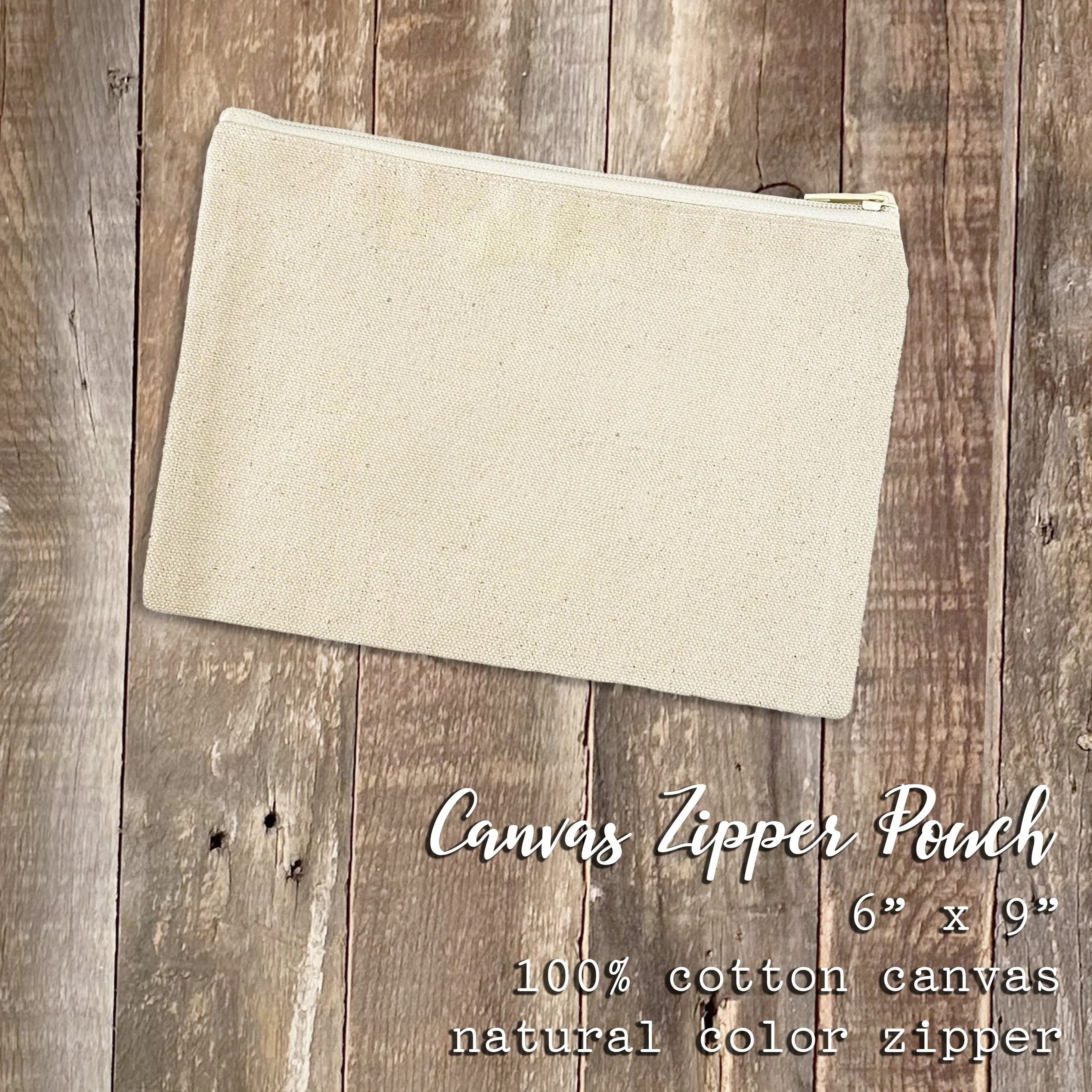 Spring Cottage - Custom Canvas Zipper Pouch