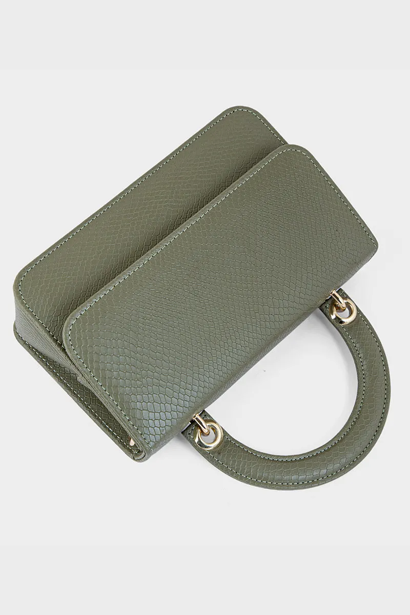 Top Handle Hand Bags B10545-Olive