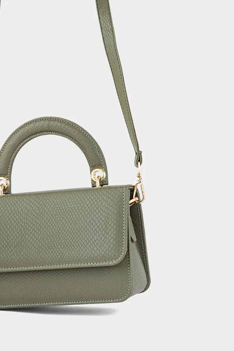 Top Handle Hand Bags B10545-Olive