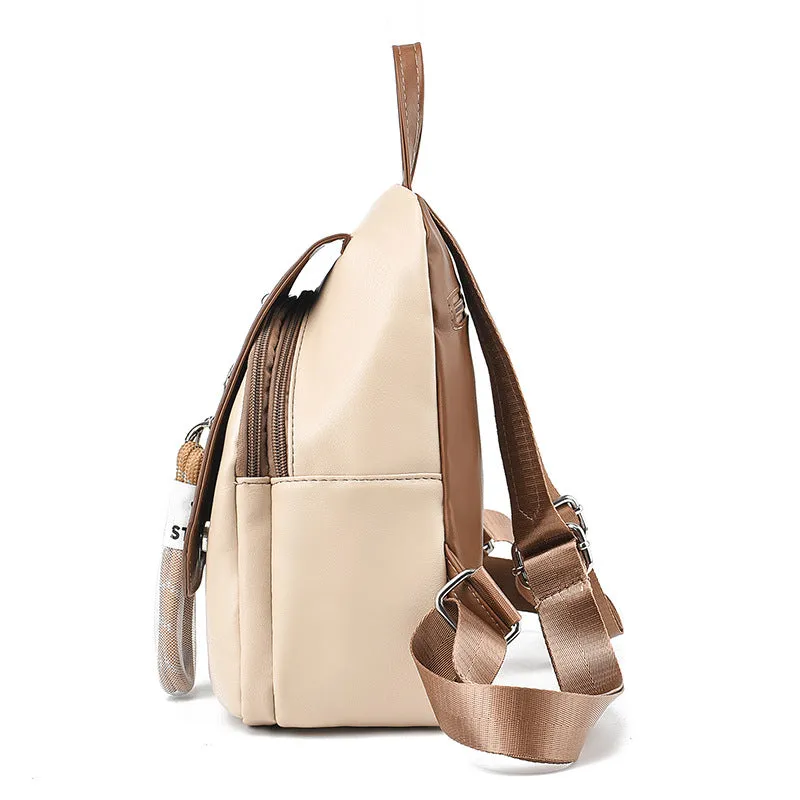 Women's Light Luxury Versatile Contrast Color Fashion Backpacks