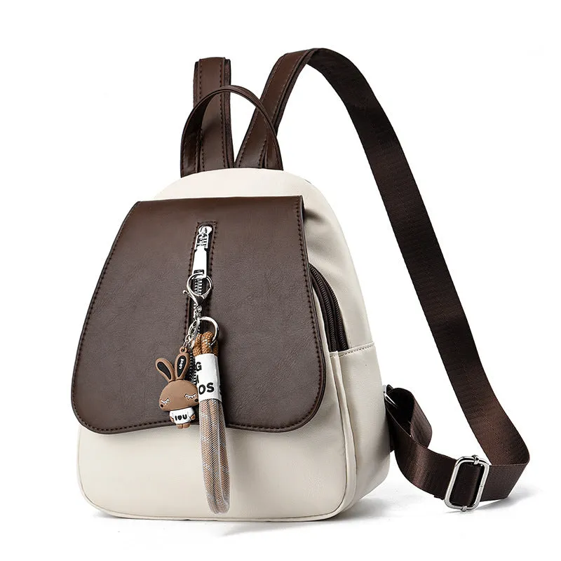 Women's Light Luxury Versatile Contrast Color Fashion Backpacks